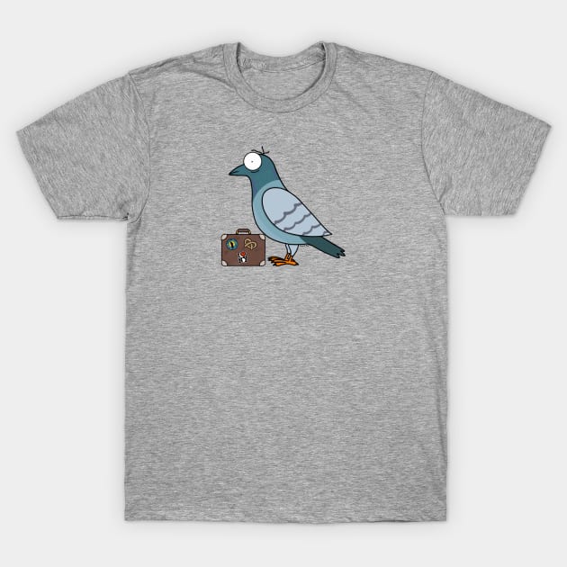 NYC Pigeon T-Shirt by Coconut Moe Illustrations